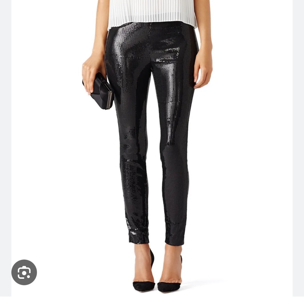 Bb Dakota black sequins leggings & Marseille shirt